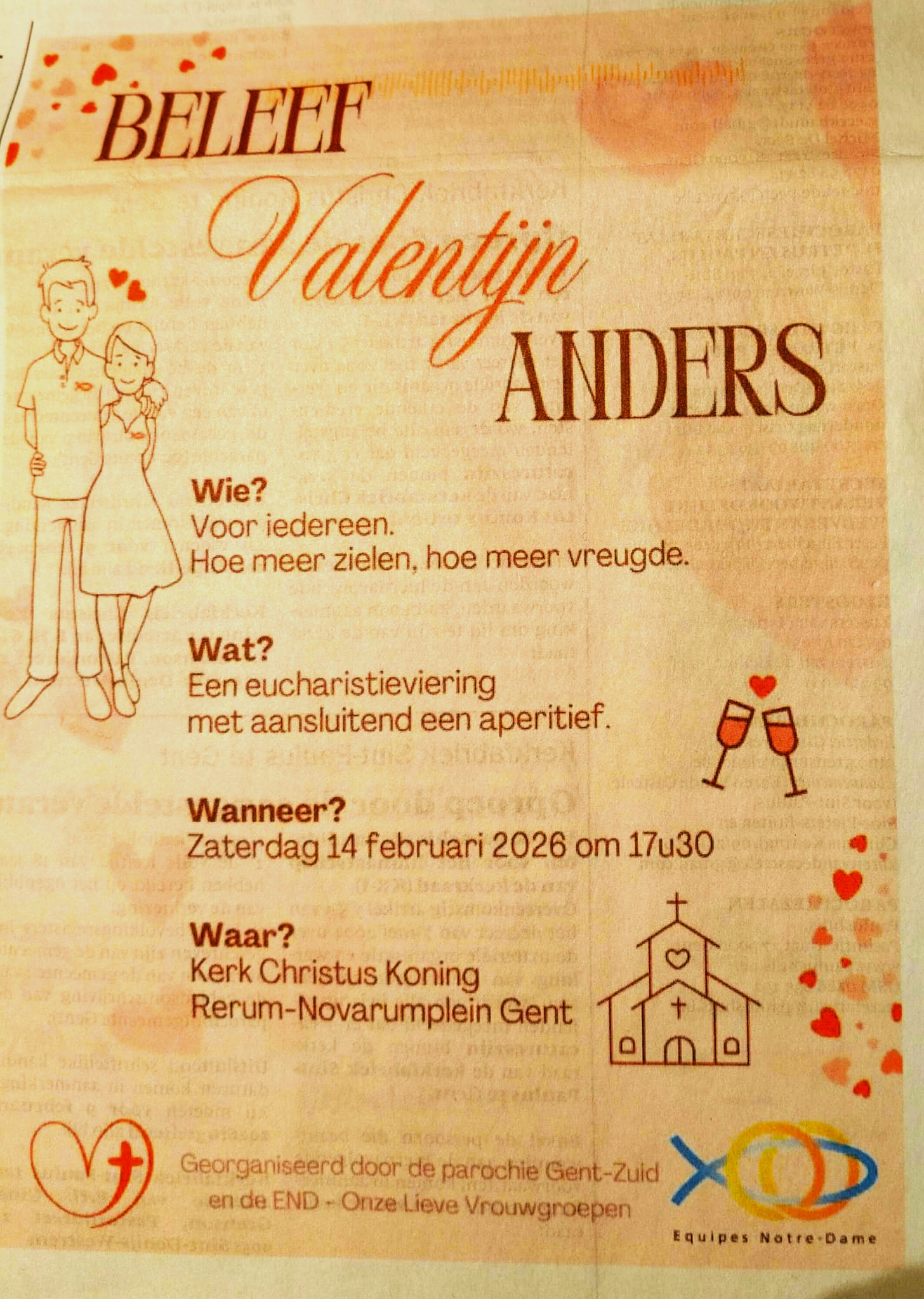 Uitnodiging Sint Valentijnviering