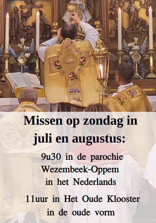 missen tijdens de zomer