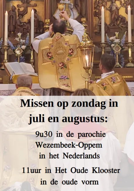Missen tijdens de zomervakantie